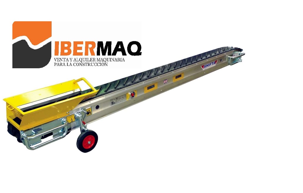 Cinta transportadora 4,40m IBERMAQ. Alquiler y venta maquinaria para la construcción.